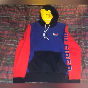 Tommy Hilfiger multi colored hoodie.